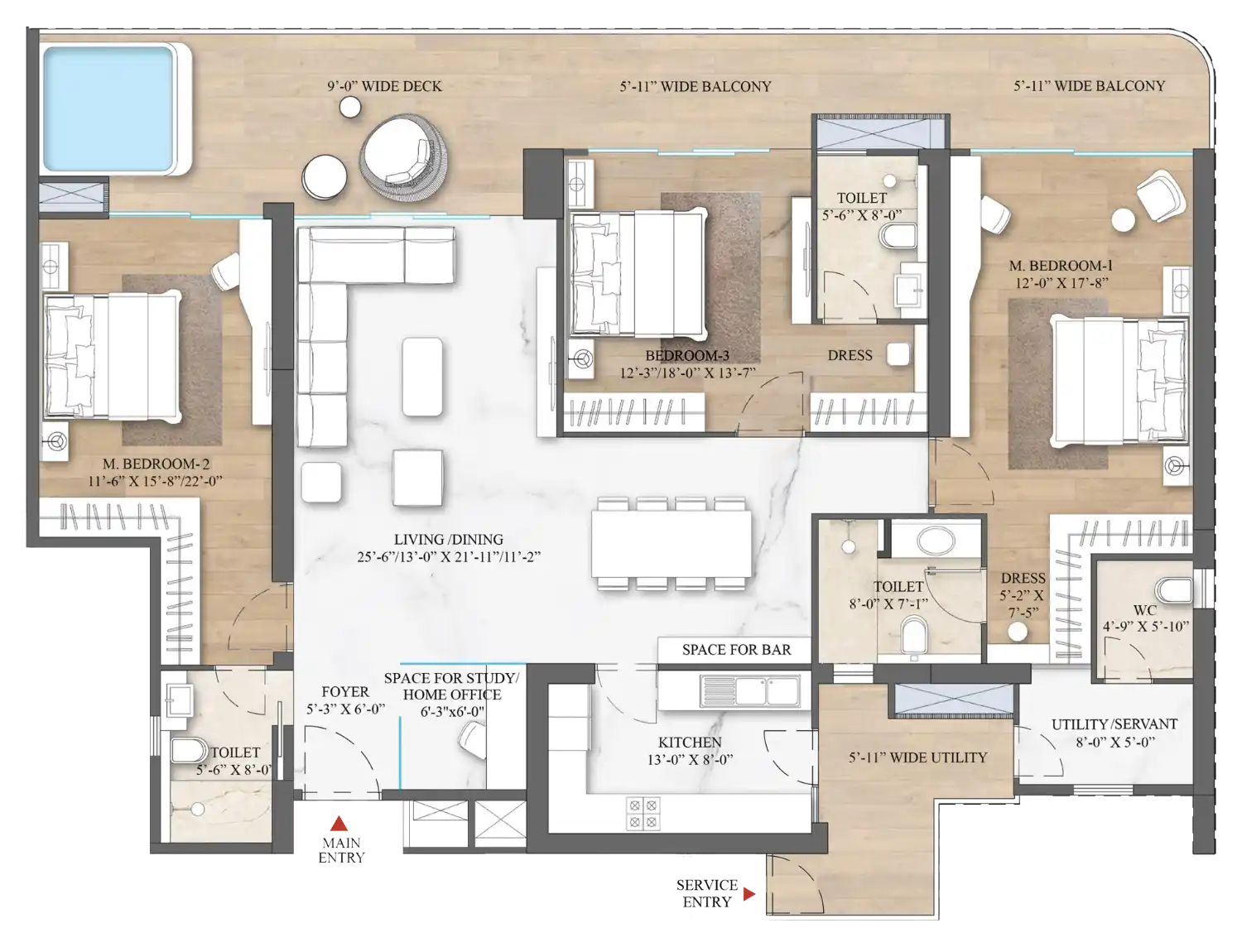 trump tower layout